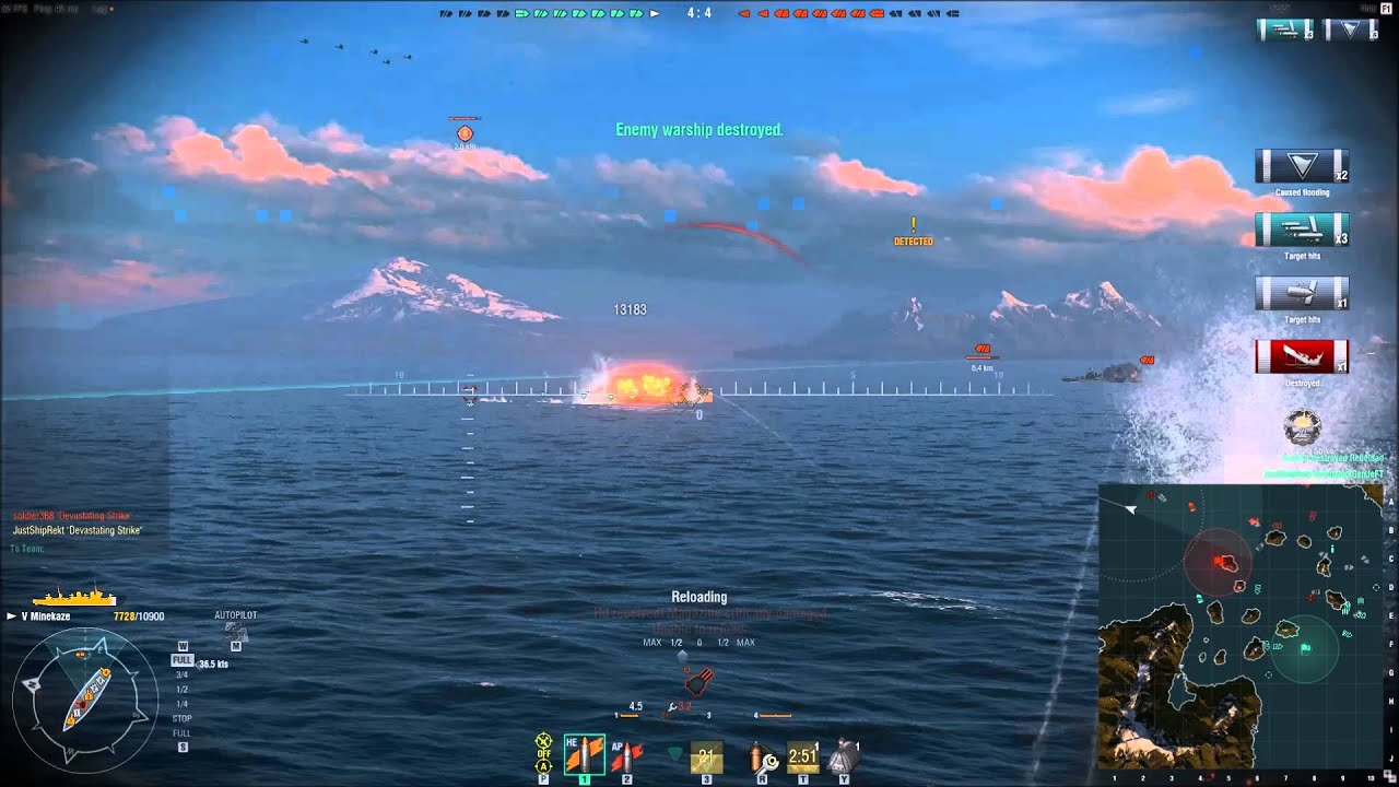 ramming always works world of warships gameplay youtube ramming always works