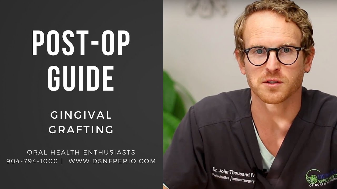 How To Keep Your Gingival Graft Clean After Surgery | Dr. John W. Thousand Iv