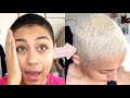 HOW TO GET A PLATINUM BUZZ CUT | Black to Platinum Blonde