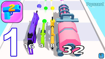 Merge Gun Run - Gameplay Walkthrough Part 1 Levels 1-11 Split Gun Run Merge Battles (iOS, Android)