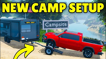 I Went Camping with the NEW Trailer in APM | Roblox American Plains Mudding