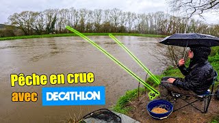 Pêche en crue avec DECATHLON, j'étais pas au bout de mes surprises !!! ( fermeture du carnassier )