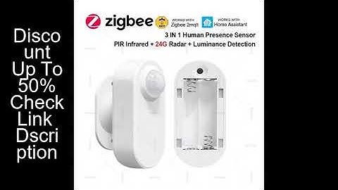 24G Zigbee Human Presence Sensor MmWave Radar Detector With PIR Motion Luminance Sensor Battery Powe