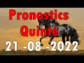 Pronostics quint calcul spcial dimanche 21 aot 2022