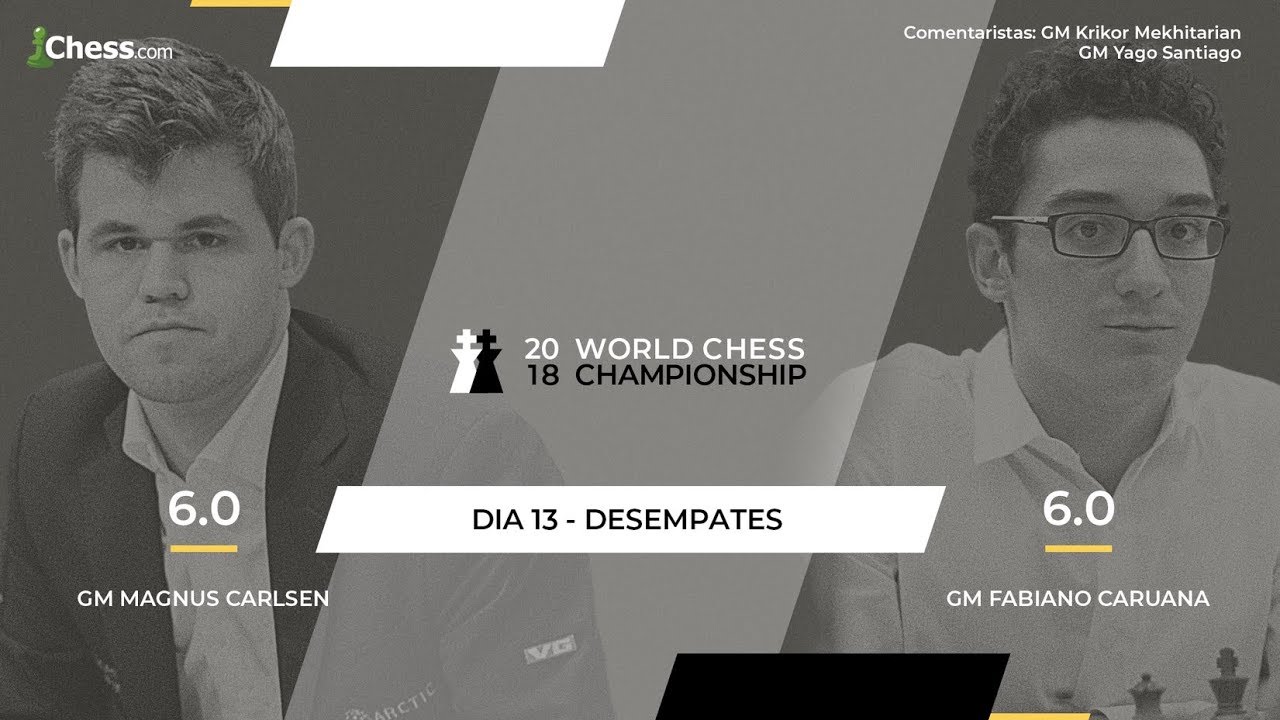 Campeonato Mundial de Xadrez 2018: Carlsen-Caruana 