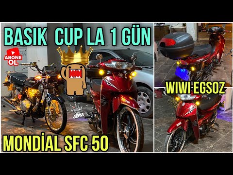 MOTORLARI DEGİŞTİK BASIK CUPLA  1 GÜN VLOG  MONDİAL SFC 50 #BERKCAKMAK #MOTO35 #İZMİR #BASIKCOCUK