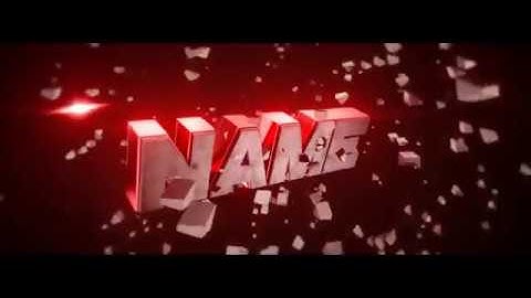 FREE AWESOME RED BLENDER INTRO TEMPLATE