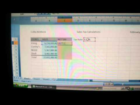 Copying formulas using absolute references