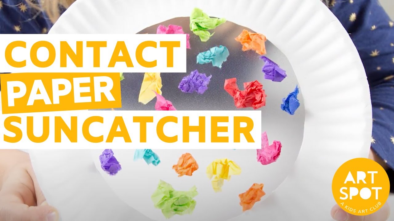 Easy Craft for Kids: Contact Paper Suncatchers 