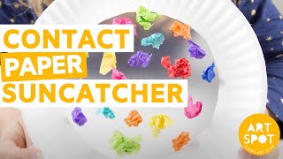 Easy Craft for Kids: Contact Paper Suncatchers