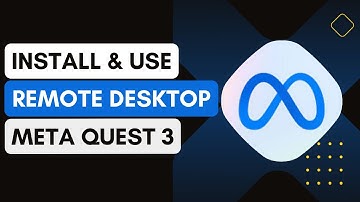 How To Install And Use Remote Desktop With Meta Quest 3 !