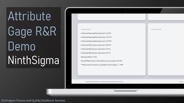 Attribute Gage R&R Measurement System Analysis NinthSigma Beta Demo