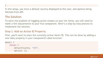 How to Set an active Class in Vue.js for Dynamic API Data Selection