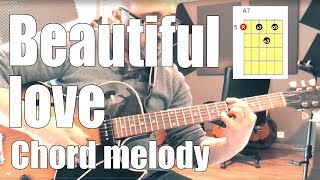 Beautiful Love - Easy Arrangement For Jazz Guitar - Chord Melody Lesson With Shapes