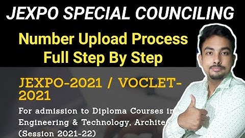 Jexpo 2021 Special Counciling Number Upload and Details Editing Full Process Step By Step