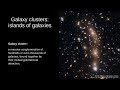 Islands of light in the dark galaxy clusters talk  mariia bilinska ju astronomical observatory