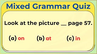 English Grammar Quiz ( Mixed): Can You Score Over 90%?