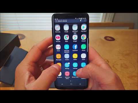 Samsung Galaxy S8 unboxing and menu walk through - Android 7 Nougat