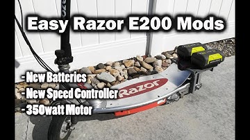 Upgraded Razor e200 Scooter: Much More Fun to Ride!!