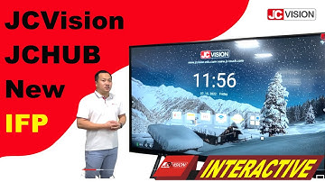 JCVision 110inch JCTOUCH & JCHUB Interactive Flat Panel Display