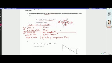 Geometry Module 5-6 Study Guide: Triangle Congruence
