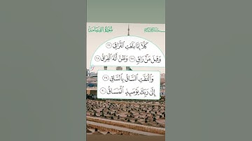 سورة القيامة بصوت الشيخ احمد العجمي