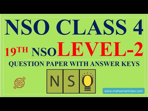 NSO CLASS-4 Level 2 | 19th National Science Olympiad SOLVED PAPER ...