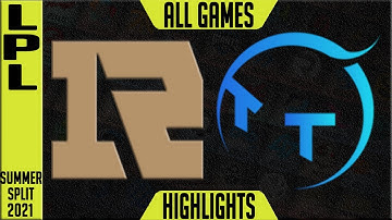 RNG vs TT Highlights ALL GAMES | LPL Summer 2021 W8D4 | Royal Never Give Up vs TT