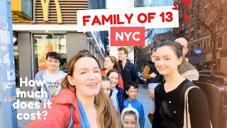 Family of 13 NYC ❤️🗽 How much does it cost to eat at Mc Donald's in 2024?