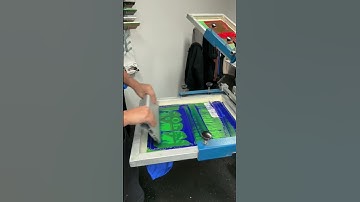 Screen Printing 3 colors 🎨❤️ #screenprinting #short