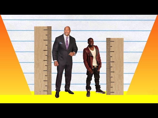 Kevin Hart's Height Difference Against The Rock & More Co-Stars