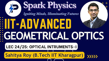 Geometrical Optics Lec 24/25 | Spark Physics: IIT-Advanced Series: Class XII | Sahitya Roy (IIT KGP)