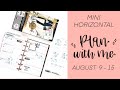 Plan With Me // Mini Horizontal Happy Planner // August 9 - 15