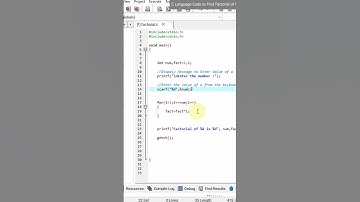 C language program to find the factorial of entered number using for loop.