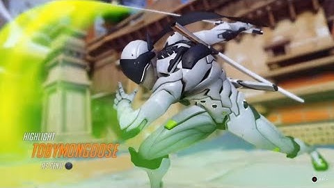 Genji game highlights on 5 V 5 Conpetetive play Open Queue Overwatch 2 Season 9