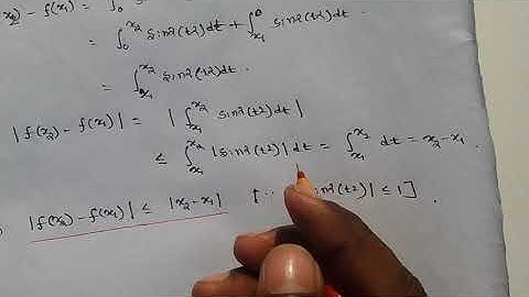Uniform Continuity of an Integrable function in GATE 2015.....NET/NBHM