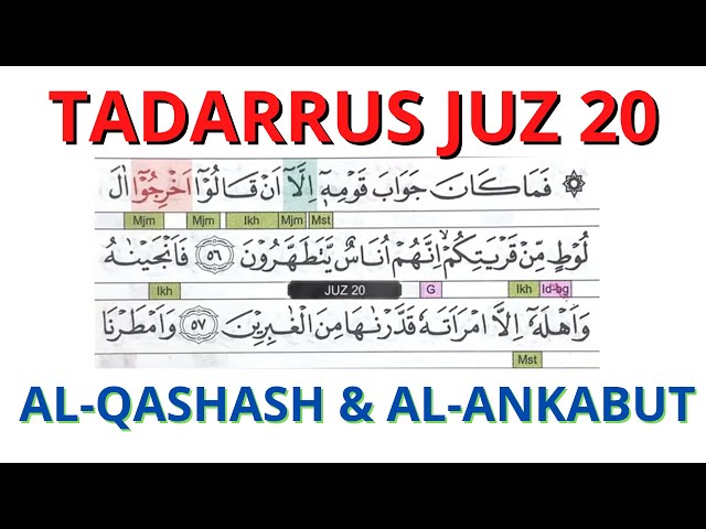 JUZ 20 [AN-NAML~AL-QASHASH~AL-ANKABUT] Tadarrus One Day One Juz | Ramadan class=