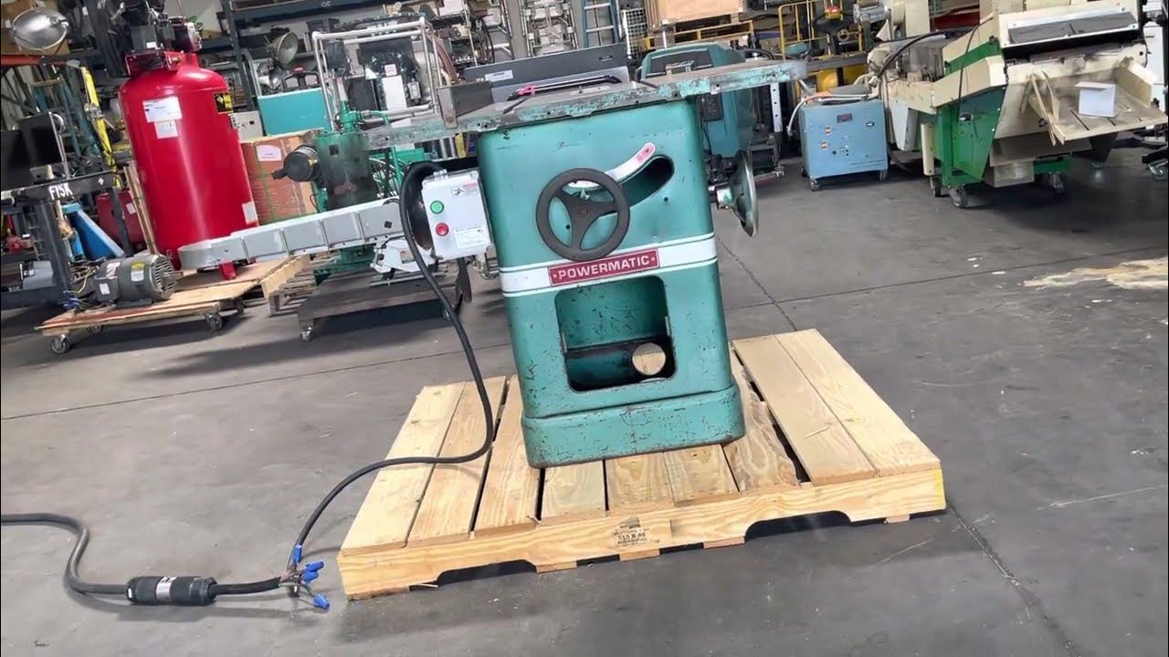 Powermatic Houdaille 66 Table Saw 5 HP Baldor 10” Blade 230V 3 Phase