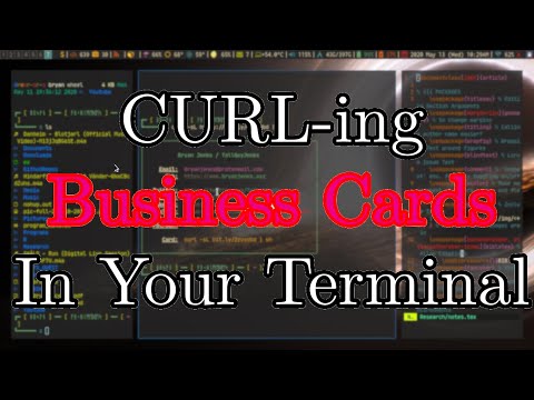 💪 CURL-ing Business Cards in the Terminal