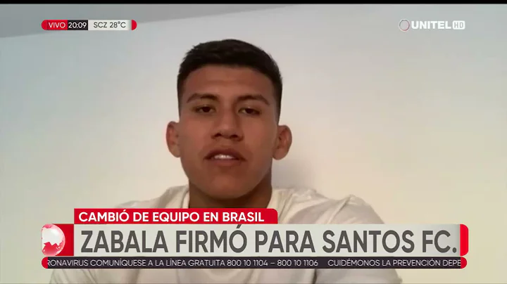 Santos FC fich al boliviano Leonardo Zabala