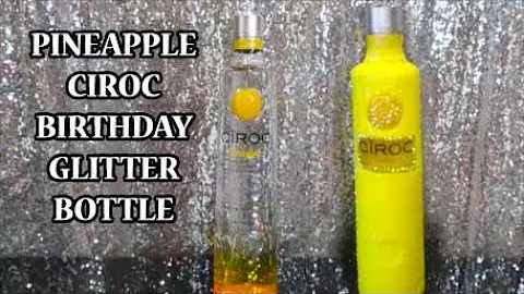 PINEAPPLE CIROC BIRTHDAY GLITTER BOTTLE- LAST MINUTE BIRTHDAY GIFT IDEA FOR BEST FRIEND