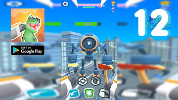 Mechangelion - Robot Fighting Gameplay Part 12 - City (Android, IOS)