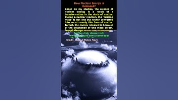 How Nuclear Energy is Released?