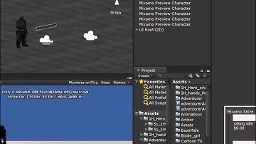 Unity 4 Mecanim Animation Clip Store Demo, Mixamo