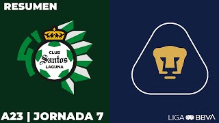  Santos vs Pumas false Liga BBVA MX false Apertura 2023 - Jornada 7