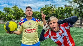 MI PAPÁ ES UNA MACANA JUGANDO?⚽️ |Retos de fútbol