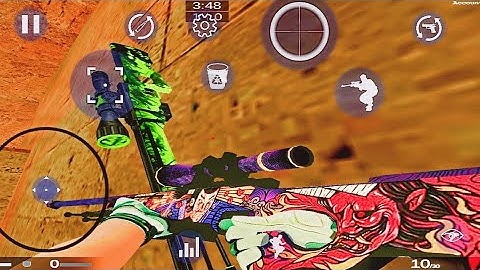 Strike Port Destruction | AWP Oni Taiji Ursus Knife Fade spd csgo | Offline fps Android Gameplay
