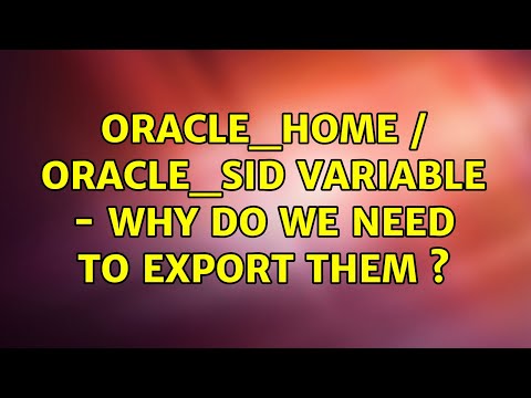 Video: ¿Qué es Oracle_sid?