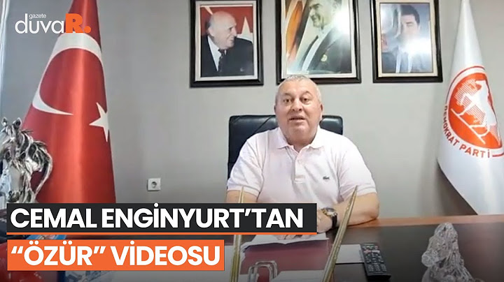 Cemal Enginyurt'tan "özür" videosu