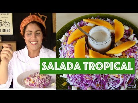 Salada Refrescante de repolho,  manga, abacaxi e uva passa | Drica na Cozinha | Episódio #316